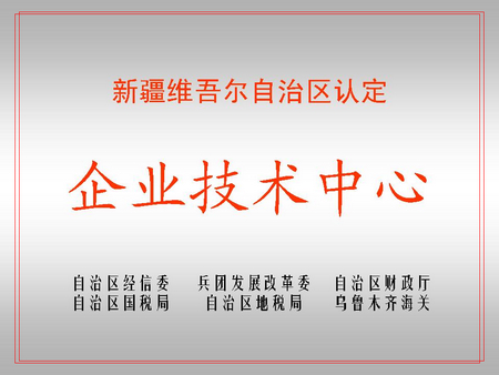 自治區(qū)級(jí)企業(yè)技術(shù)中心（藍(lán)山屯河屯河新材料公司）